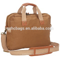 Mens funktionelle Tasche Khaki Canvas Aktentasche für Laptop